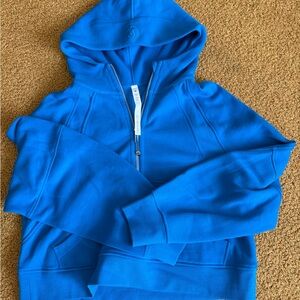 Lululemon Blue Scuba Hoodie with Logo